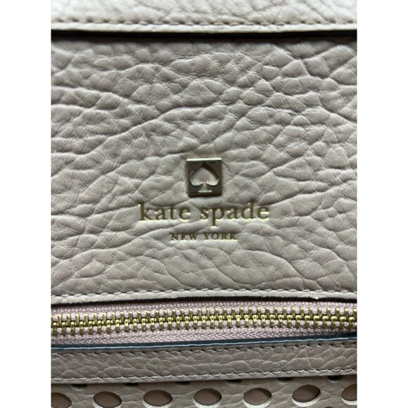 Kate Spade Delaney Perri Lane Bubbles Leather Satchel Purse With Perforated Deta - Picture 2 of 12